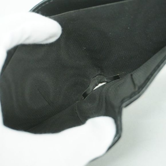 Gucci Wallet Guccissima 473916 Leather Black Silver Hardware Men's - Picture 9 of 10